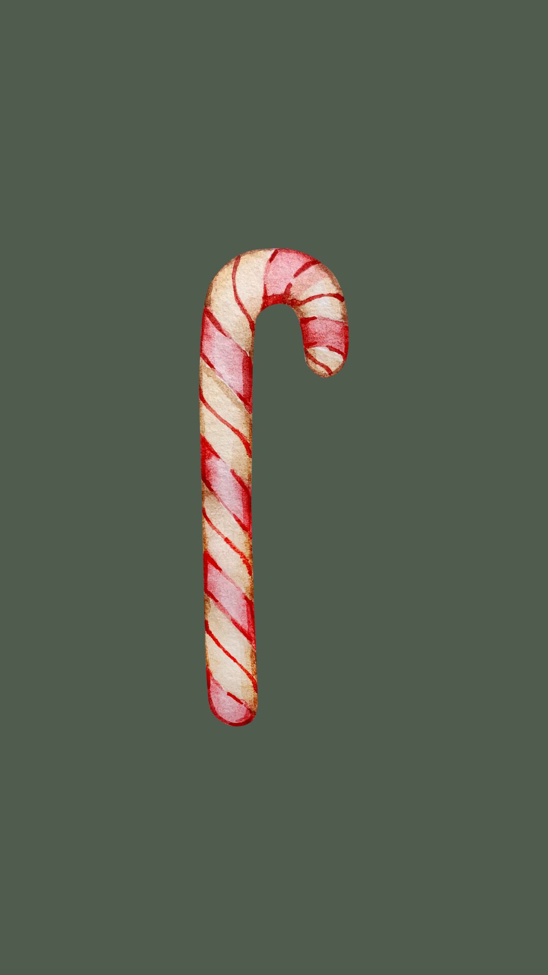 Free christmas phone wallpaper with candycane