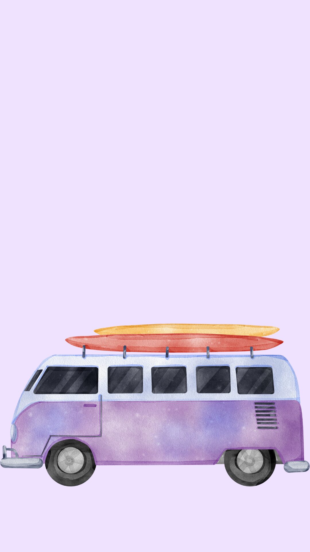 Free lavendar phone wallpaper with caravan