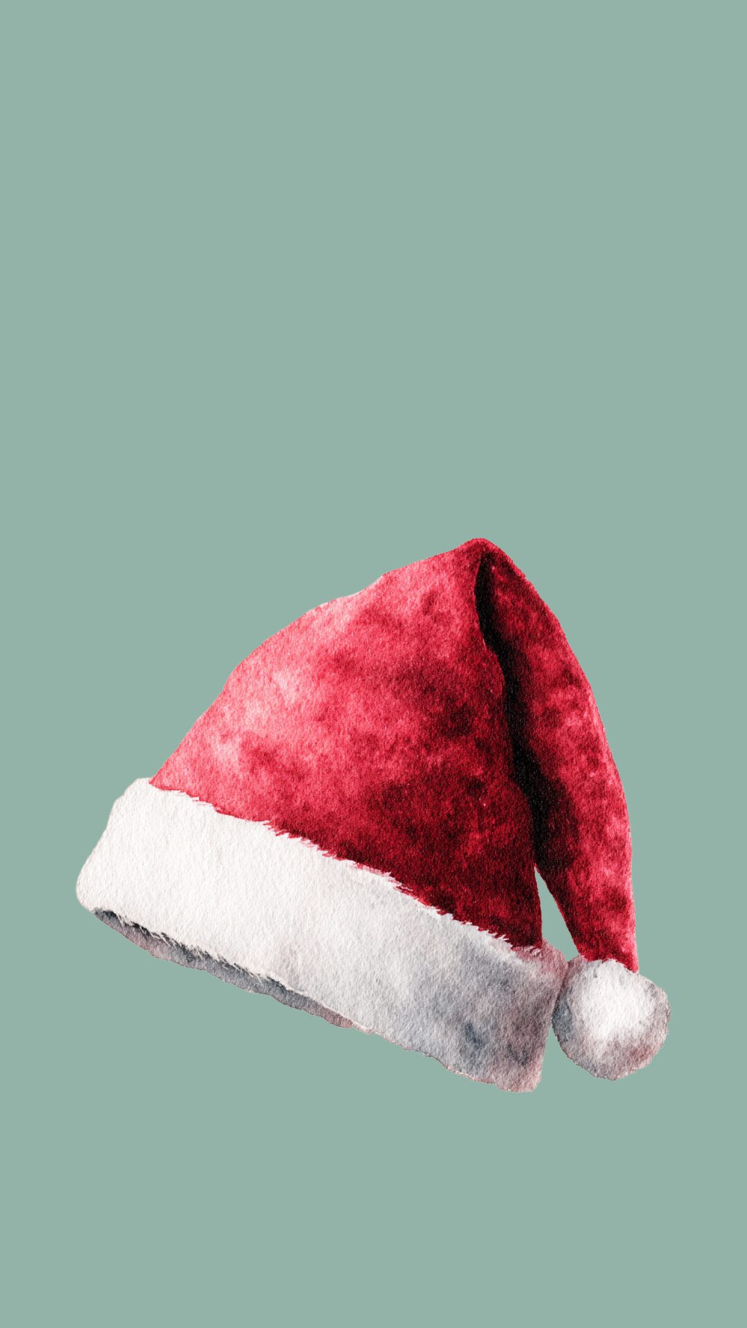 Free phone wallpaper with christmas hat