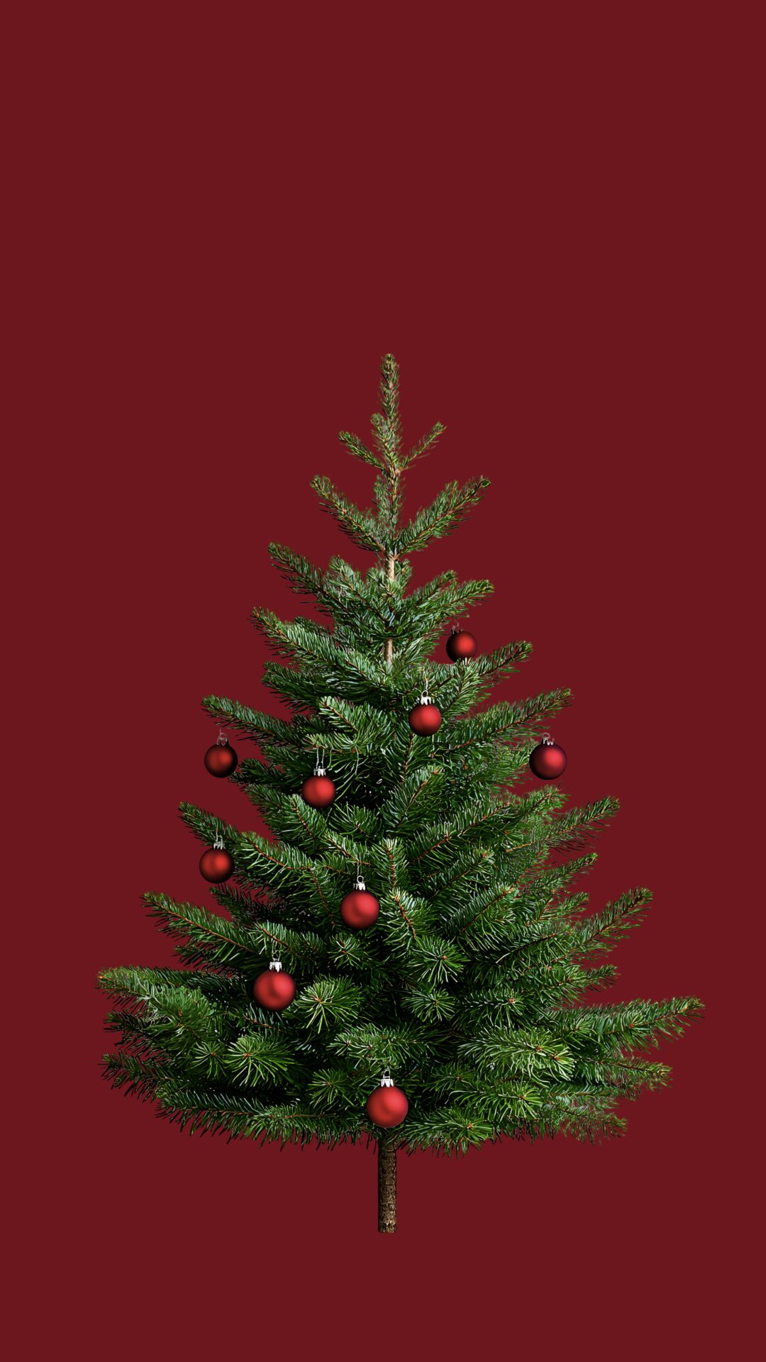 Free christmas phone wallpaper with tree