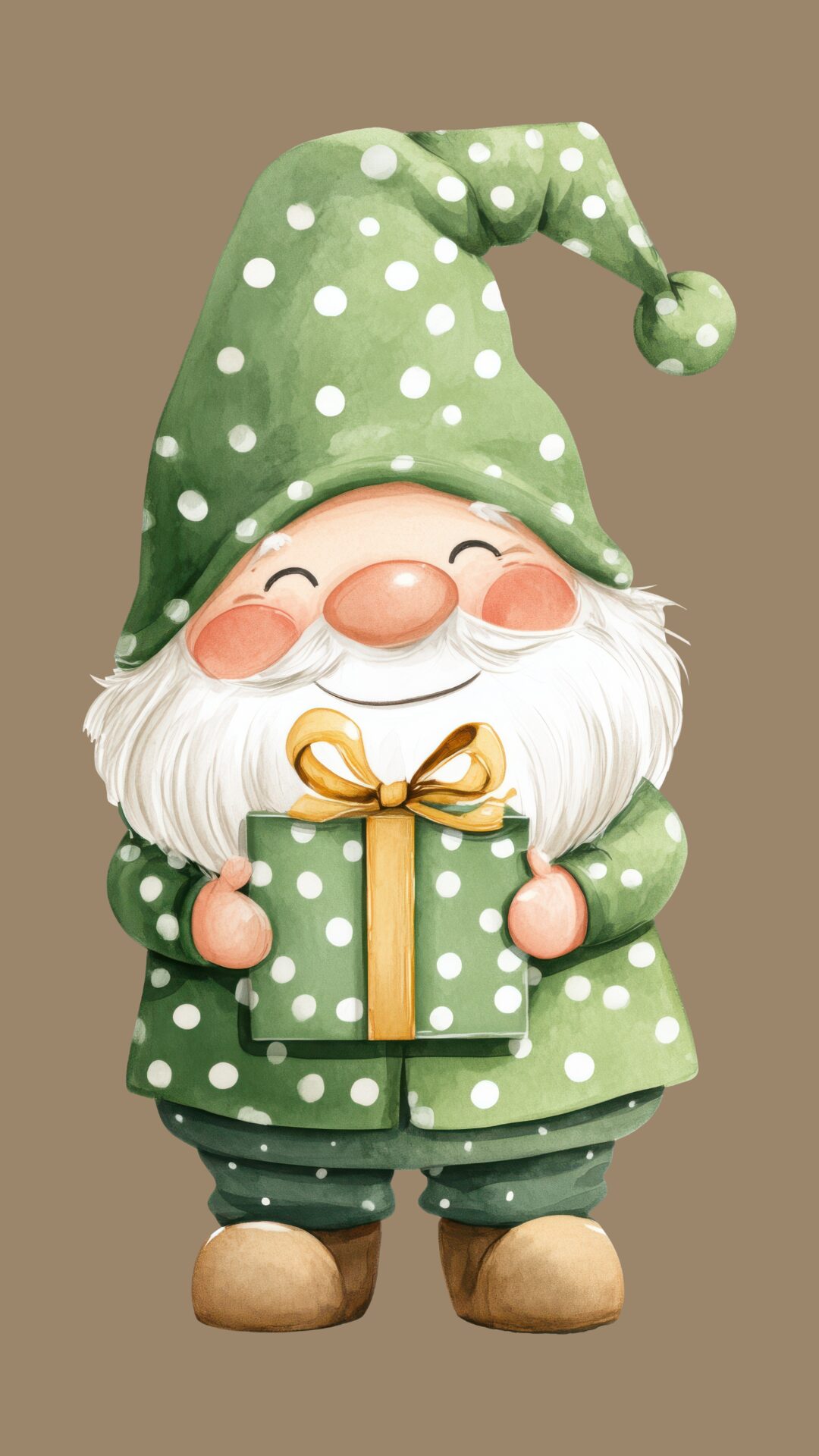Free christmas phone wallpaper with gnome